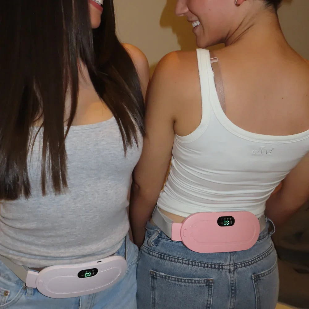 Wearable Periods Cramp Relief Belt (Heat + Massage)