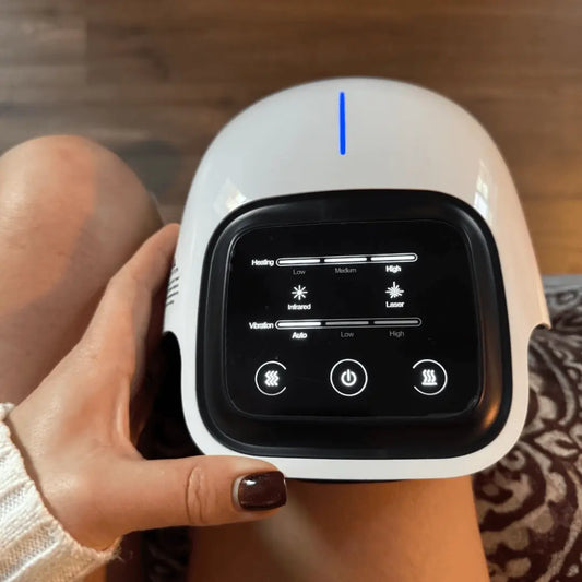 Rechargeable Cordless Heated Knee Massager for Pain Relief