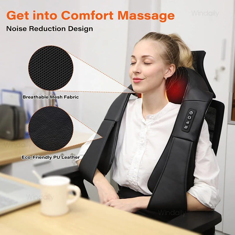 Deep Kneading Shiatsu Neck and Shoulder Massager with Heat