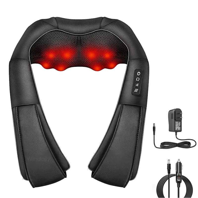 Deep Kneading Shiatsu Neck and Shoulder Massager with Heat