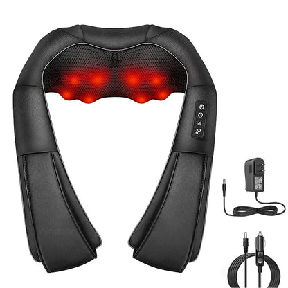 Deep Kneading Shiatsu Neck and Shoulder Massager with Heat