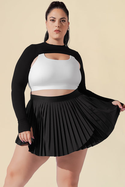 Ace 'em | Black Pleated Tennis Skirt with Breathable Fabric | Stylish Performance for All-Day Comfort 5