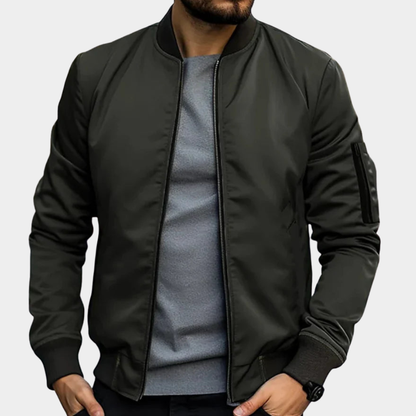 Classic Zip-Up Bomber Jacket for Men with Lightweight Design | Effortless Comfort for All-Day Wear 2