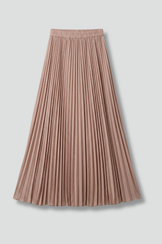 Elegant Collection | Women's Maxi Skirt with Elastic Waistband | Pleated A-Line Design for Effortless Style 1
