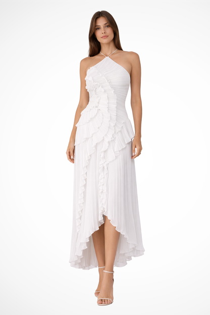 Elegant Floral Maxi Dress for Women with Layered Ruffles | Perfect for Summer Events 2