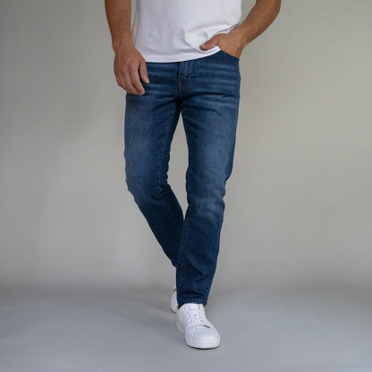 Italian Denim | Men's Black Skinny Jeans with Dark Vintage Wash | Stylish Fit for Casual Wear 0