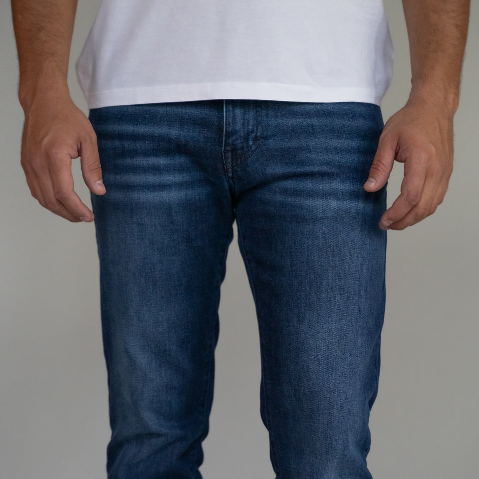 Italian Denim | Men's Black Skinny Jeans with Dark Vintage Wash | Stylish Fit for Casual Wear 4
