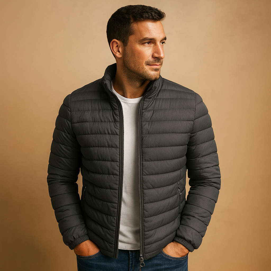 Men's Classic Hooded Puffer Jacket | Warm Insulated Winter Coat 0