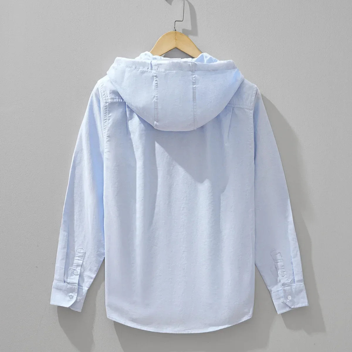 Men's Lightweight Cotton Shirt | Relaxed Fit Summer Top with Zip Closure 1