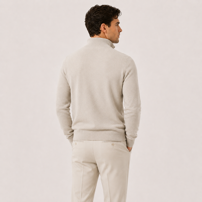 Men's Lightweight Knit Quarter-Zip Sweater | Cozy Classic Pullover for Everyday Wear 3