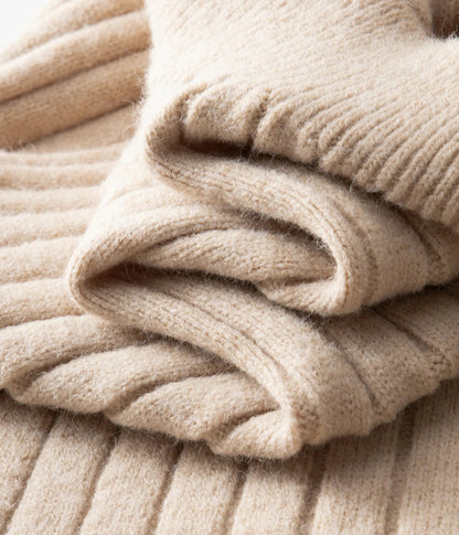 Men's Premium Wool Blend Quarter Zip Sweater | Elegant Comfortable Layering Top 7