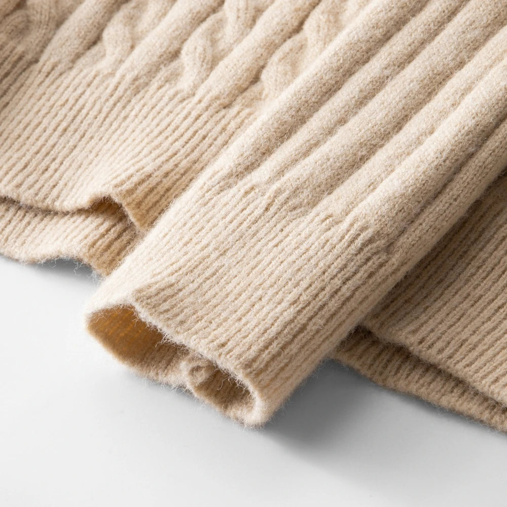Men's Premium Wool Blend Quarter Zip Sweater | Elegant Comfortable Layering Top 8