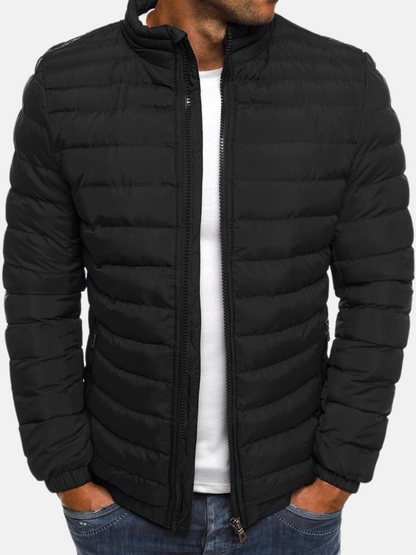 Men's Quilted Jacket | Warm Lined Winter Outerwear | Elegant Stylish Design 0