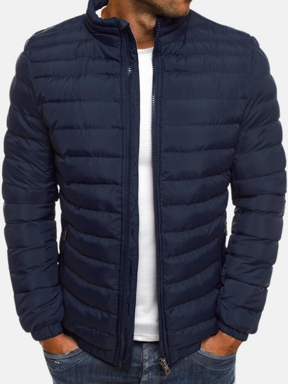 Men's Quilted Jacket | Warm Lined Winter Outerwear | Elegant Stylish Design 1