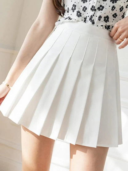 Mykonos Collection | Pleated Mini Skirt with Lightweight Fabric | Stylish Summer Skirt for Women 1