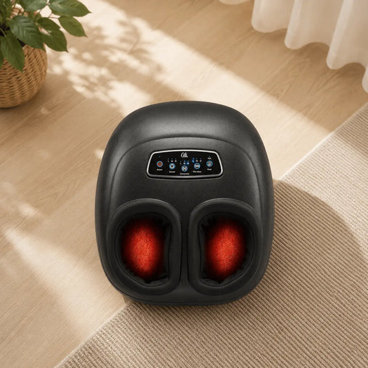 4-in-1 Shiatsu Foot Massager with Heat, Vibration, Deep Kneading, and Compress