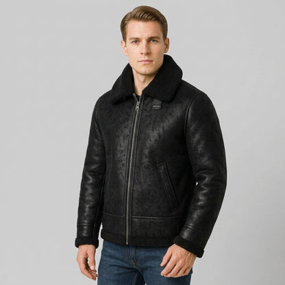 Timeless Collection | Leather Aviator Jacket with Classic Design | Versatile Outerwear for Sophisticated Style 0