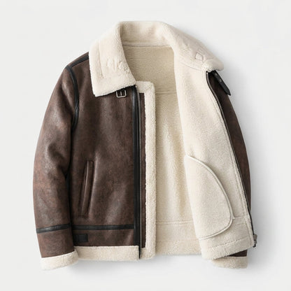 Timeless Collection | Leather Aviator Jacket with Classic Design | Versatile Outerwear for Sophisticated Style 3