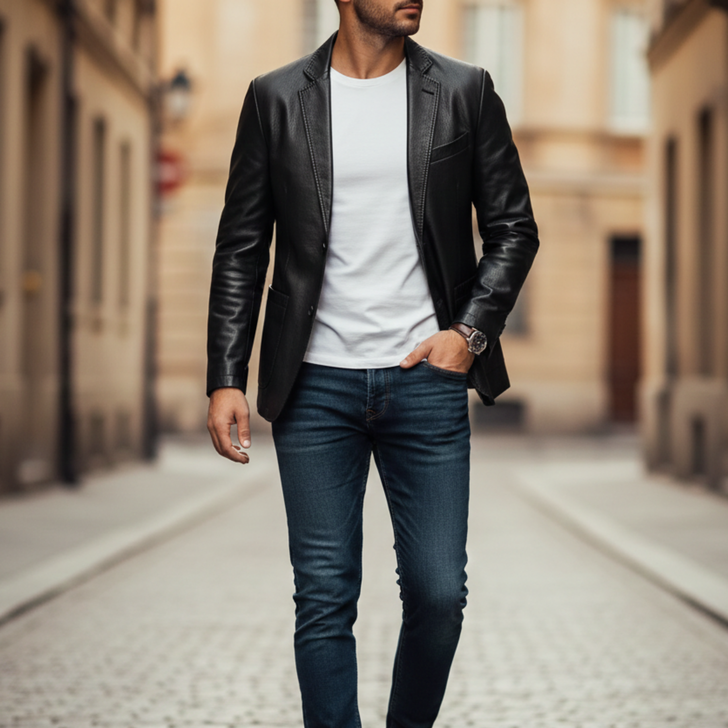 Timeless Collection | Men's Blazer Jacket with Notch Lapel Design | Tailored Fit for Versatile Styling 0