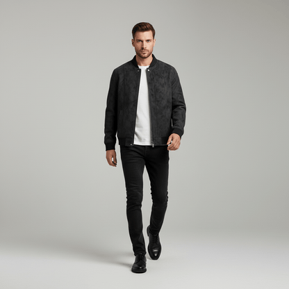 Urban Suede | Men's Bomber Jacket with Luxe Vegan Fabric | Stylish Outerwear for Effortless Elegance 6