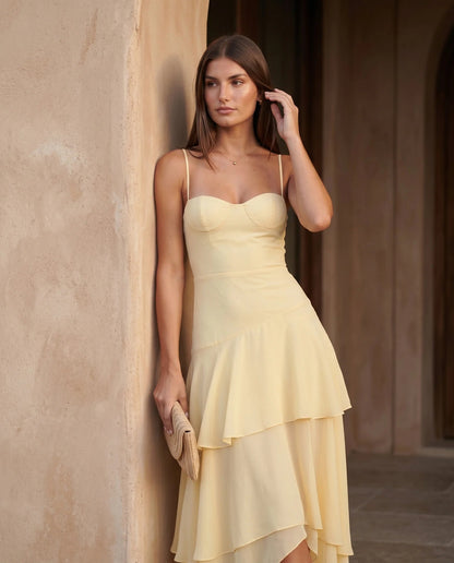 Women's Chiffon Maxi Dress | Elegant Sweetheart Formal Attire for Wedding Guests 5
