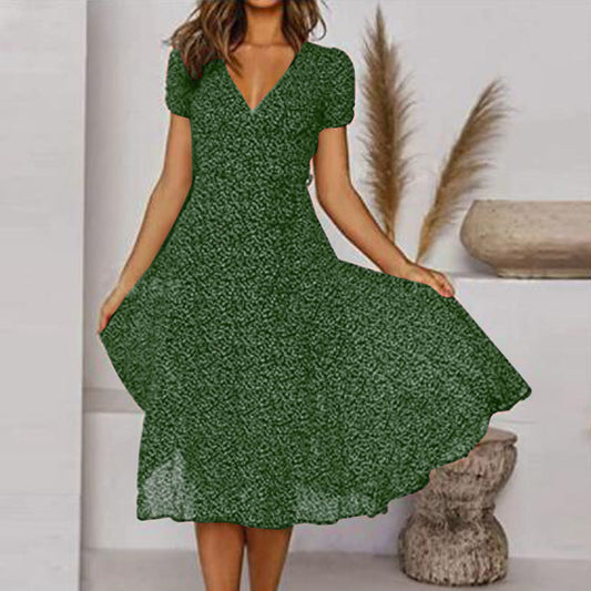 Women's High-Quality A-Line Summer Dress | Stylish Flattering V-Neck Design 0