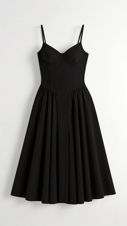 Women's Lightweight Floral Midi Dress | Elegant Sweetheart Neckline Summer Dress 5