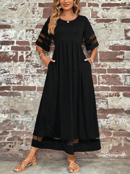Women's Lightweight Polyester Spandex Dress | Chic Summer Tummy Flattering Coverage 3