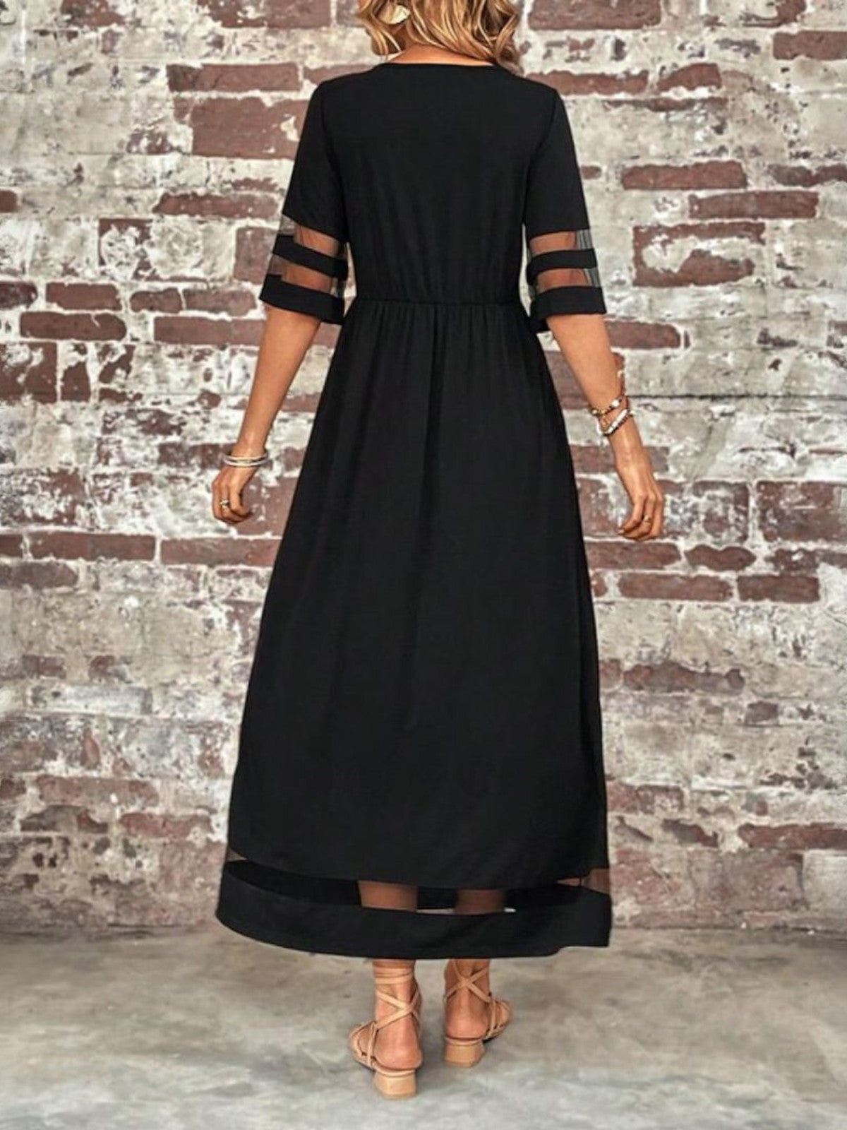 Women's Lightweight Polyester Spandex Dress | Chic Summer Tummy Flattering Coverage 4