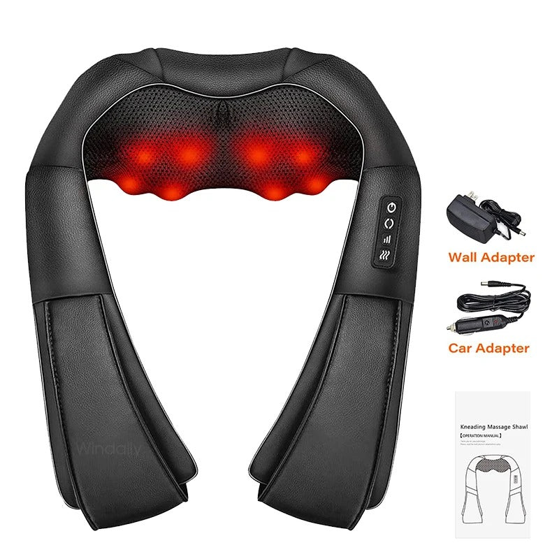 Deep Kneading Shiatsu Neck and Shoulder Massager with Heat