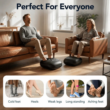 4-in-1 Shiatsu Foot Massager with Heat, Vibration, Deep Kneading, and Compress